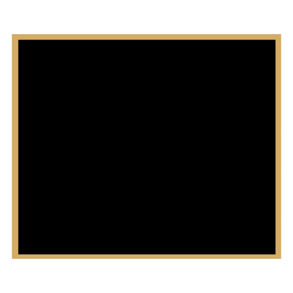 1 7/8″ x 2 1/4″ Black Laserable Brass Plaque Plate with Gold Border