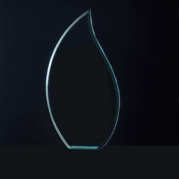 4 11/16″ x 7″ Tidal Series Jade Acrylic Award Upright Only