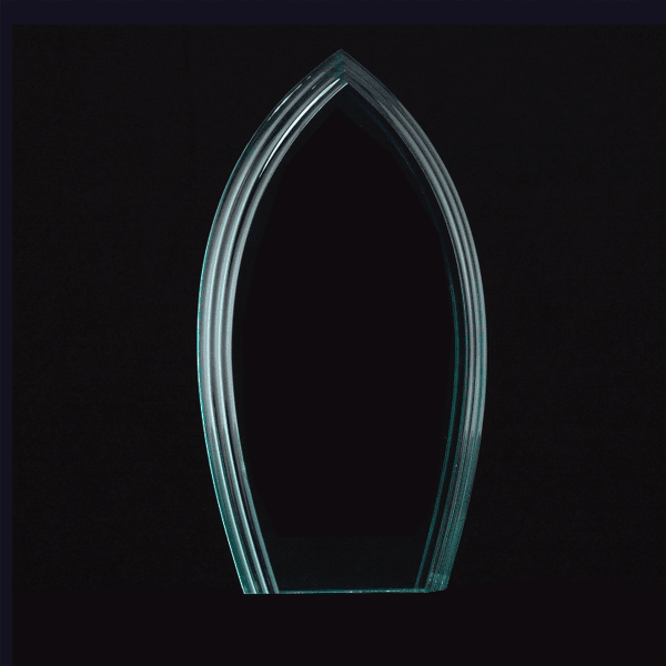 7 3/4″ Flame Series Jade Acrylic Award-Upright Only