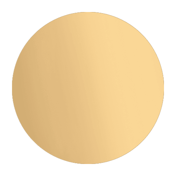1 1/2″ Brushed Brass Disc