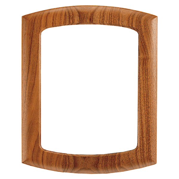 14″ x 17″ American Walnut Frame with Arched Top and Bottom-Frame Only, Backing not Included
