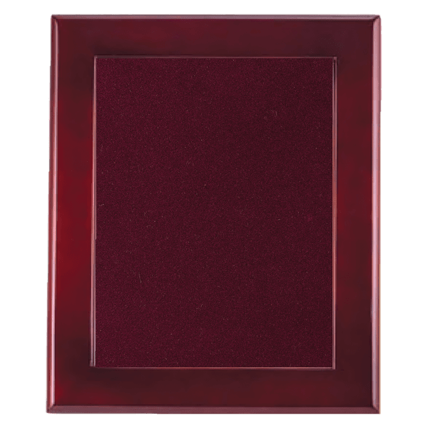 14″ x 17″ Rosewood Piano Finish Frame with Maroon Velour Backing (Assembled)