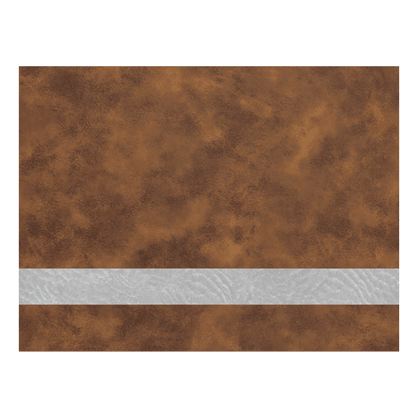 12″ x 24″ Rustic/Silver Premier Laserable Leatherette Sheet Stock with Kota Pro Adhesive
