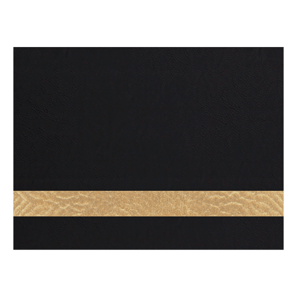 12″ x 24″ Black/Gold Premier Laserable Leatherette Sheet Stock with Kota Pro Adhesive