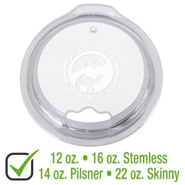 Replacement Lid for Polar Camel 12 & 16 oz. Stemless, 14 oz. Pilsner, or 22 oz. Skinny