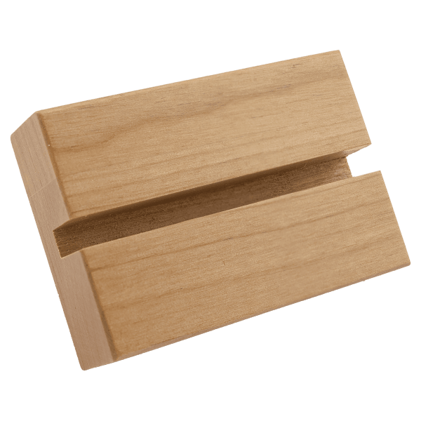 2″ x 3″ Alder Base with 9/32″ Slot