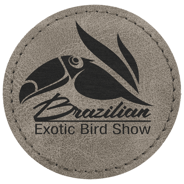 2 1/2″ Gray Premier Laserable Leatherette Round Patch with Kota Pro Adhesive – Creekside Collection