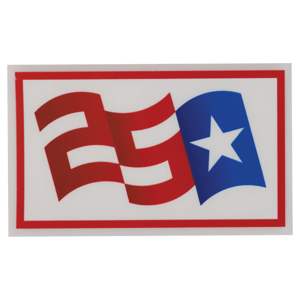 3″ x 1.748″ Red, White, and Blue Rectangle 250 Star DTF Transfer