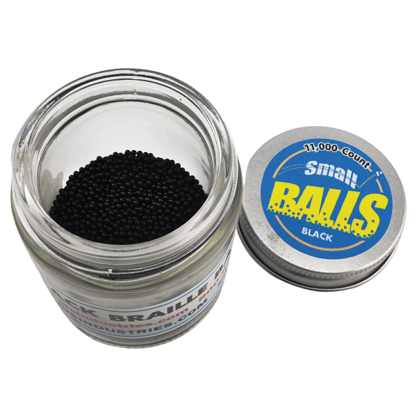 Black Acrylic Braille Balls – 11,000 pieces