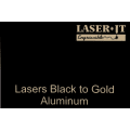 12" x 24" x .020" Black/Gold LaserIT Aluminum