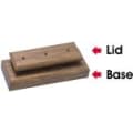 2 3/4" x 9" x 5/8" Walnut Finish Lid