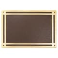 6" x 4" Bronze/Brown Rectangle Cast Aluminum Sign with 4 Mounting Screws