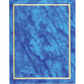 8" x 10" Blue Marble Finish Plaque with Gold Cove Edge