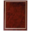 9" x 12" Ruby Marble Finish Plaque with Gold Cove Edge