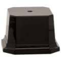 5 1/8" x 5 1/8" Gloss Black Weighted Plastic Base with Clipped Corners