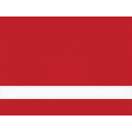 24" x 49" x 1/16" Red/White Matte Duets Laser XT Plastic with Orafol Adhesive