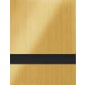 12" x 24" x .020" Brushed Gold/Black with 3M Adhesive Duets Flexible Contours