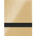 12" x 24" x .020 Brushed Satin Gold/Black Duets Flexible Contours Plastic