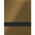 24" x 24" x 1/16" Brushed Medium Bronze/Black Duets Laser Indoor Plastic