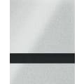 12" x 24" x 1/16" Silver/Black Duets with Clear-Guard Laser Indoor Plastic