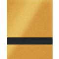 12" x 24" x 1/16" Gold/Black Duets with Clear-Guard Laser Indoor Plastic