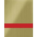 24" x 49" x 1/16" Brushed Old Gold/Red Gemini Duets Laser XT Plastic
