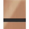 24" x 49" x 1/16" Brushed Copper/Black Gemini Duets Laser XT Plastic