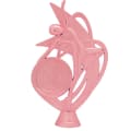 6 1/2" Pink Dance 2" Insert Holder Figure