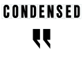 4"(H) Black Condensed Font Left Quote Mark Gemini Pronto Changeable Copy
