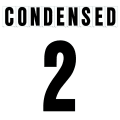 4"(H) Black Condensed Font Number 2 Gemini Pronto Changeable Copy