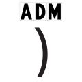 6"(H) Black ADM Font Right Parenthesis Gemini Pronto Changeable Copy