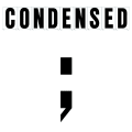6"(H) Black Condensed Font Semi Colon Gemini Pronto Changeable Copy