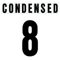 6"(H) Black Condensed Font Number 8 Gemini Pronto Changeable Copy