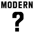 6"(H) Black Modern Font Question Mark Gemini Pronto Changeable Copy