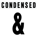 8"(H) Black Condensed Font Ampersand Gemini Pronto Changeable Copy