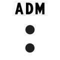10"(H) Black ADM Font Colon Gemini Pronto Changeable Copy