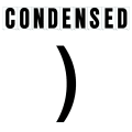 10"(H) Black Condensed Font Right Parenthesis Gemini Pronto Changeable Copy