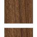 23 1/2" x 49" x 1/16" Black Walnut/White Matte Duets Rotary Indoor Plastic