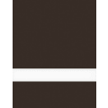 24" x 24" x 1/16" Chocolate Brown/White Matte Duets Rotary Indoor Plastic