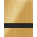24" x 24" x 1/16" Brushed Gold/Black Duets Rotary Indoor Metal Plastic