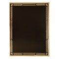 6" x 8" Black/Gold Aluminum Hi-Relief Plaque Plate