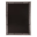 6" x 8" Black/Silver Aluminum Hi-Relief Plaque Plate