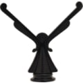 4 1/2" Black Tile/Metal Holder Figure