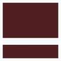 24" x 24" x 1/16" Matte Chocolate Brown/White Gemini Duets Selects