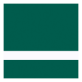 24" x 24" x 1/16" Brushed Satin Forest Green/White Gemini Duets Select