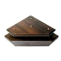 8 3/4" x 8 3/4" x 5/8" Cherry Finish 3-Post Lid