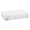 3 1/8" x 5" 2-Hole Countersunk White Slant Front Trophy Marble