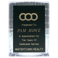 4 1/2" x 6" Clear Sculpted Ice Standing Plaque