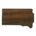 8" x 12" Walnut Finish Black Edge South Dakota State Plaque