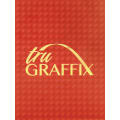 12" x 24" x .018" Red Carbon Fiber Tru Graffix Brass Plated Steel